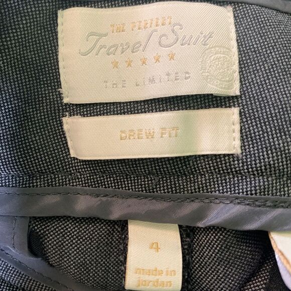 The Limited perfect suit dress pants gray bootcut drew fit size 4 flared wool - Picture 6 of 8